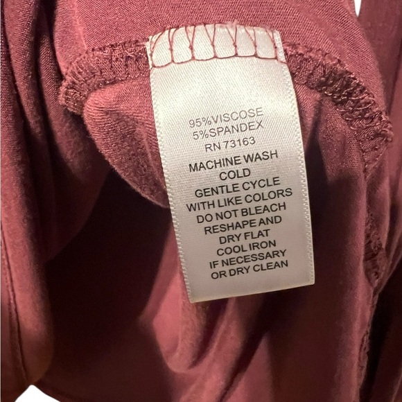 Cupio Long Sleeve Scoop Neck Top – Size XL (Mauve) - Picture 4 of 5